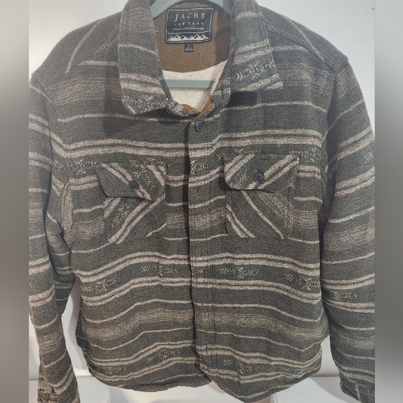 Jachs Quilted sherpa lined wool outerwear jacket, Size large - Picture 13 of 13